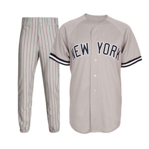 Uniforme de Béisbol Rojo Personalizado al por Mayor – Jersey Rojo y Pantalones Grises, Nombre y Número del Equipo Personalizados, Fabricante OEM - Product Image 6