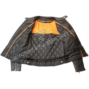Veste en cuir de motard pour femme, de qualité supérieure, pour la course et les activités de plein air, en cuir véritable - Product Image 6
