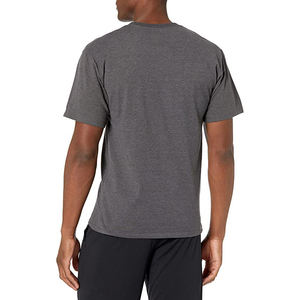 Camiseta de Cuello Redondo para Hombre, Color Gris Oscuro, 100% Mezcla de Algodón, Secado Rápido, Manga Corta, Informal, Personalizable - Product Image 2