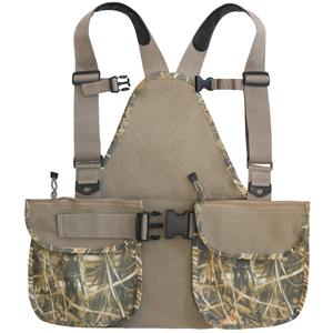 Gilet de chasse réglable avec sac à dos et pochette pour gibier, gilet de chasse tactique respirant avec sangles de poitrine et de taille, et poches pour équipement - Product Image 1