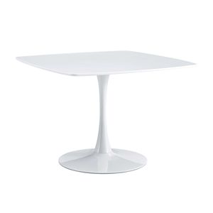 Mid-Century 42.1\" Pedestal <b>Dining</b> <b>Table</b> with MDF <b>Top</b> for 4-6 People Leisure Coffee <b>Table</b> for End Use - Product Image 3