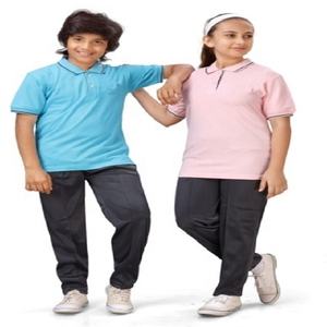 Vêtements pour étudiants de haute qualité pour garçons et filles T-shirts à col rond et grands pantalons de survêtement pour vêtements de sport - Product Image 6