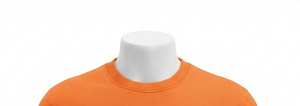 เสื้อสเวตเตอร์ผู้ชายสีส้ม คอกลม แขนยาว ทรงปกติ สไตล์ลำลอง สีพื้น - Product Image 4