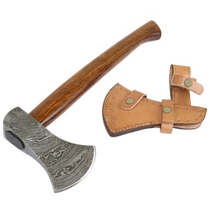 Hache de Damas avec finition artisanale pour le camping en pleine nature, les professionnels de plein air, hache en acier de Damas, haches de chasse, haches vikings de Damas - Product Image 2