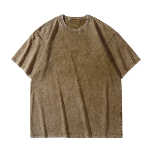 Men's Casual Plain Dyed <b>Short</b> <b>Sleeve</b> 100% Cotton Oversized T-Shirts Front Breathable Eco-Friendly Quick Dry Anti-Wrinkle - Product Image 6