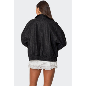 Nueva Edición Chaqueta de Cuero para Mujer, Colección de Invierno de Alta Calidad, Bordada, Impermeable y Resistente al Viento - Product Image 5