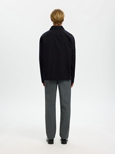 Veste coupe-vent en jean brodée pour homme, col rabattable, fermeture éclair, personnalisable, vêtements de travail, vêtements d'extérieur décontractés pour l'hiver - Product Image 5