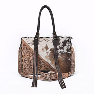 Sac fourre-tout décontracté en cuir de vachette naturel pour femme, avec perles, bandoulière réglable et amovible, élégant, pliable, polyvalent, à porter à l'épaule - Product Image 4