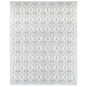 Parure de lit en coton imprimé à la main de Jaipur, motif floral bohème indien, avec housses de coussin assorties, vente en gros - Product Image 1