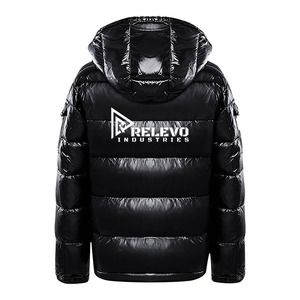 Chaqueta Acolchada con Capucha Personalizada, Chaqueta de Invierno Gruesa de Poliéster Resistente al Viento, Ropa Casual para Exteriores, Cierre de Cremallera, Corte Regular - Product Image 6