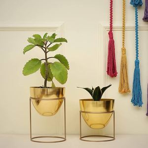 Pot de fleurs en métal de qualité supérieure, prix abordable, décoratif, pour plantes d'intérieur, jardin et usage domestique - Product Image 6