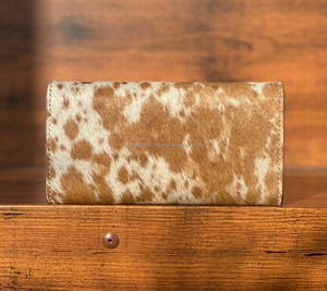 กระเป๋าคลัทช์มือแกะสลักมือกระเป๋าเงินหนังวัวมีสไตล์หลากหลายดีไซน์ใหม่กระเป๋าสตางค์หนังตะวันตก - Product Image 4