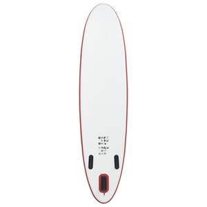 Ensemble de planche à pagaie gonflable rouge et blanc, accessoire de planche de surf SUP - Product Image 4