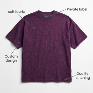 เสื้อยืดคอกลมแขนสั้นผู้ชาย ผ้าฝ้าย 100% ป้องกันขนร่วง เนื้อผ้านุ่ม สไตล์ลำลอง  รับสกรีนโลโก้ตามแบบ - Product Image 5