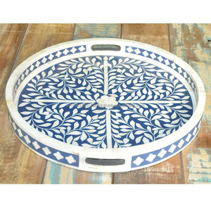 ถาดเสิร์ฟหรูหราคุณภาพสูง งานฝีมือ CRAFT ASCENT ประดับเรซิ่นธรรมชาติ/เคลือบเงา คอลเลคชั่นรอมฎอน - Product Image 6