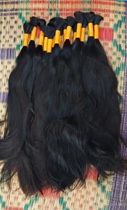 Non traités vierge 100% naturel brut indien Temple Extensions de cheveux lâche profond vague Style droit indien cheveux humains/cheveux crus - Product Image 3