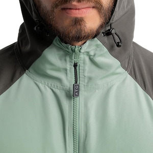 Men's Water Repellent Raglan Half Zip <b>Packable</b> Windbreaker <b>Jacket</b> - Product Image 2