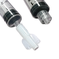 Capuchon de seringue jetable en plastique blanc 18A183 pour seringues dentaires Luer Lock, moulé par injection