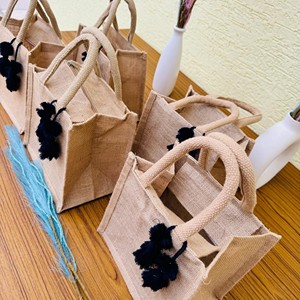 Handmade Handicraft Handloom Jute Tote <b>Bag</b> for Women Jute Shopping <b>Bag</b> <b>Medium</b> <b>Size</b> Rope Handle Grocery Tote <b>Bag</b> for Women - Product Image 2