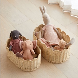 Panier en rotin en forme de fleur mignon pour ranger les jouets et les vêtements des enfants, paniers faits à la main et écologiques - Product Image 6