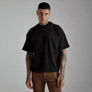 T-shirt Oversize Premium Personnalisé Imprimé Uni 240 GSM 100% Coton Respirant Épaules Tombantes Streetwear Fabricant OEM ODM - Product Image 6