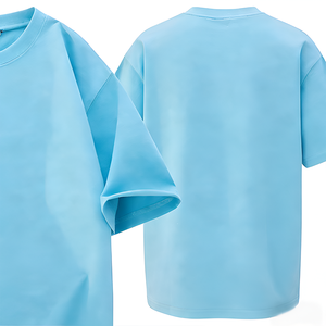 T-shirt Homme Oversize Personnalisé 100% Coton Premium Épais 260 g/m² DTG Style Rétro Street Lavé Vierge OEM Vente en Gros - Product Image 4