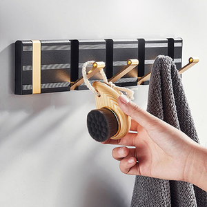 Modern Metal Wall Mounted <b>Sticky</b> Coat Cloth Hanger Garage Kitchen Key <b>Hooks</b> Hanger - Product Image 1