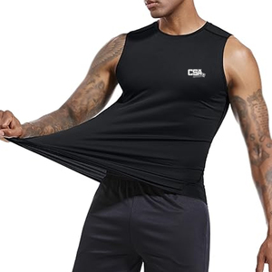 Advanced Sleeveless Compression Shirt For <b>Men</b> Quick Dry <b>Stretch</b> Material For Running And Fitness Wear - Product Image 3