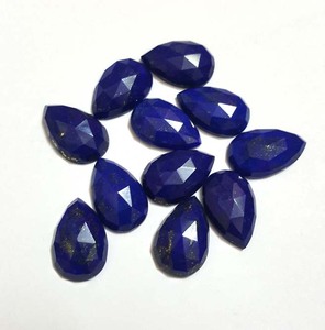 <b>Lapis</b> Faceted Rose Cut Pear Loose Gemstone Bulk Supplier Factory Price Gemstone Fine Quality for Jewelry Making - Product Image 2