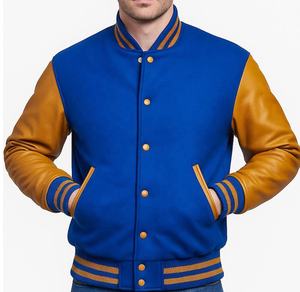 Chaqueta Varsity de lona 100% lana para hombre y mujer, personalizada con bordado, de invierno, talla grande, inspirada en equipos de béisbol - Product Image 5