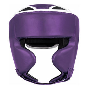 Protège-tête de boxe en cuir/PU sur mesure pour les combattants, équipement d'entraînement respirant et durable, logo personnalisé - Product Image 1