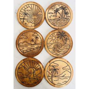 Sous-verre promotionnel en bois pour accessoires de table RR ENTERPRISES Modèle RR202513491 - Product Image 4