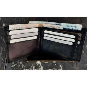 Multi Slot Bifold <b>Leather</b> <b>Wallet</b> For <b>Men</b> Double Cash Compartment Inside Credit Card Holder Stylish Pocket Purse Everyday Carry - Product Image 2