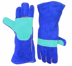 Gants de soudage en cuir de vachette renforcé, résistants, pour travaux industriels, avec protection thermique pour soudeurs - Product Image 5