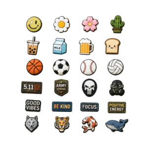 Custom Shape Soft PVC Rubber Patches 2D 3D Embossed Logo Badge Waterproof Durable Sew On Velcro for <b>Hats</b> <b>Bags</b> Clothing Backpacks - Product Image 1