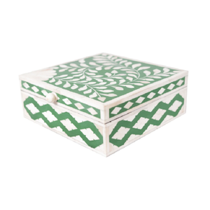 Contenedor de Almacenamiento de Acrílico de Diseño con Tapa Artesanal de Madreperla - Product Image 4