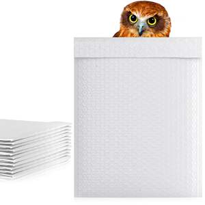 Bianco Poly bollettini autosigillanti 8.5X11 pollici 25 Pack impermeabile e resistente Bubble imbottito borse impermeabili - Product Image 1