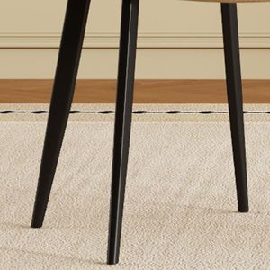 Set Moderno di 4 Sedie da Pranzo con Sedute in Pelle PU Marrone e Gambe in Acciaio al Carbonio Nero per Casa e Ristorante - Product Image 6