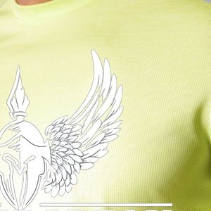 Mens Light Limegreen Performance Training <b>TShirt</b> Crewneck Short Sleeve Athletic Gym Workout Running Casual Sportswear Activewear - Product Image 4