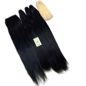 Extensiones de Cabello Humano Vietnamita Natural Negro de Alta Calidad, Doble Trama, Tejido a Máquina, Cortinas - Product Image 1