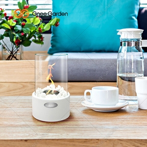 Cheminée portable autoportante au bioéthanol de table à combustion propre conception sans fumée pour une utilisation intérieure pour les fêtes de patio décor à la maison - Product Image 4