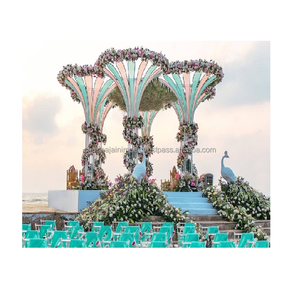 Big Size Palm Tree Metal <b>Wedding</b> Mandap Palm Tree Shape Metal <b>Wedding</b> Mandap Designer Metal Mandap - Product Image 1