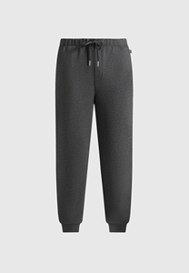 Men's Dark Gray Cotton Sweatpants Elastic Waist <b>Drawstring</b> Casual Joggers Side Pockets Autumn Wear - Product Image 2