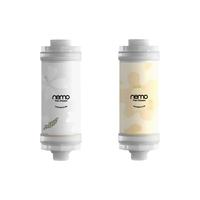 Filtre de douche NEMO Simple White Musk Clean, en plastique, 2 étapes, pour éliminer le chlore résiduel, soin de la peau sensible, Corée, Vitamine C, facile à utiliser