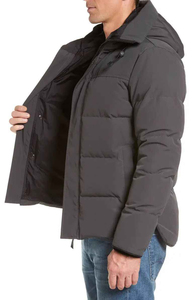 Sustainable Recycled Polyester Puffer Jacket Men Friendly Material Gym Heavy Weight Outwear <b>Padded</b> <b>Coat</b> Pack - Product Image 4