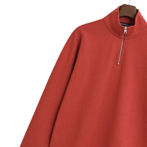 OEM <b>Men's</b> Side Pockets Winter Wear Quarter <b>Zip</b> Sweatshirts Stand Collar Long Sleeve Casual Pullover <b>Top</b> with Digital Printing - Product Image 3