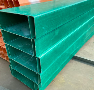 Bandeja Portacables Ventilada/Perforada de FRP Retardante de Llama para Uso en Construcción Industrial, Dimensiones y Capacidad Personalizables - Product Image 2