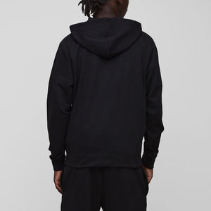 Prix de gros pour les commandes en gros – Survêtement décontracté et confortable pour homme avec fermeture éclair et capuche en tissu doux - Product Image 5