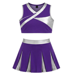 Uniforme de porristas de último diseño disponible en diferentes colores con impresión de logotipo personalizado. - Product Image 1