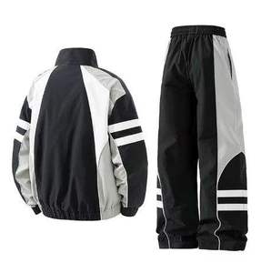 Mens Casual Windbreaker <b>Jacket</b> and Pants Set Lightweight Comfortable Outfit for Daily Wear Travel and Outdoor Activity - Product Image 4